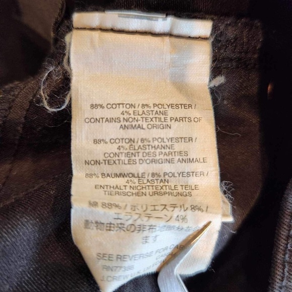 J. Crew Toothpick Black Jeans Size 30 - Picture 9 of 9